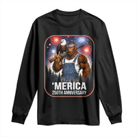 Funny Bigfoot America 250 Years Of American Freedom Long Sleeve Shirt