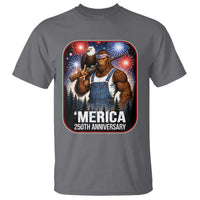 Funny Bigfoot America 250 Years Of American Freedom T Shirt