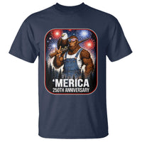 Funny Bigfoot America 250 Years Of American Freedom T Shirt