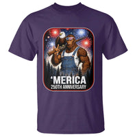 Funny Bigfoot America 250 Years Of American Freedom T Shirt