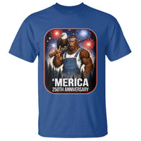 Funny Bigfoot America 250 Years Of American Freedom T Shirt