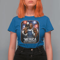 Funny Bigfoot America 250 Years Of American Freedom T Shirt For Women