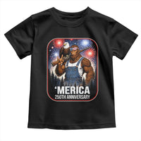 Funny Bigfoot America 250 Years Of American Freedom Toddler T Shirt