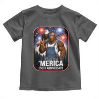 Funny Bigfoot America 250 Years Of American Freedom Toddler T Shirt