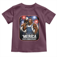 Funny Bigfoot America 250 Years Of American Freedom Toddler T Shirt