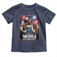 Funny Bigfoot America 250 Years Of American Freedom Toddler T Shirt