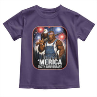 Funny Bigfoot America 250 Years Of American Freedom Toddler T Shirt