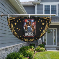 Funny Bigfoot USA 250 Years Of American Freedom Patriotic Fan Flag