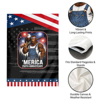 Funny Bigfoot America 250 Years Of American Freedom Garden Flag