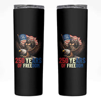 Funny Patriotic Bigfoot Skinny Tumbler 250 Years Of American Freedom