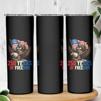 Funny Patriotic Bigfoot Skinny Tumbler 250 Years Of American Freedom