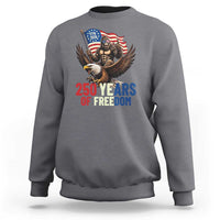 Funny Patriotic Bigfoot Sweatshirt 250 Years Of American Freedom