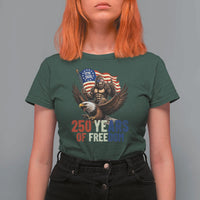 Funny Patriotic Bigfoot T Shirt For Women 250 Years Of American Freedom