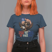 Funny Patriotic Bigfoot T Shirt For Women 250 Years Of American Freedom