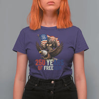 Funny Patriotic Bigfoot T Shirt For Women 250 Years Of American Freedom