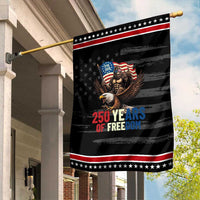 Funny Patriotic Bigfoot Garden Flag 250 Years Of American Freedom