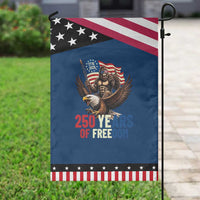 Funny Patriotic Bigfoot Garden Flag 250 Years Of American Freedom