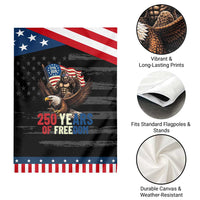 Funny Patriotic Bigfoot Garden Flag 250 Years Of American Freedom