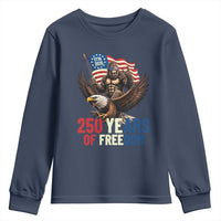 Funny Patriotic Bigfoot Youth Sweatshirt 250 Years Of American Freedom