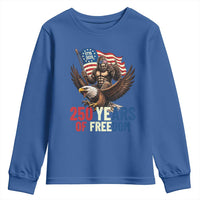 Funny Patriotic Bigfoot Youth Sweatshirt 250 Years Of American Freedom