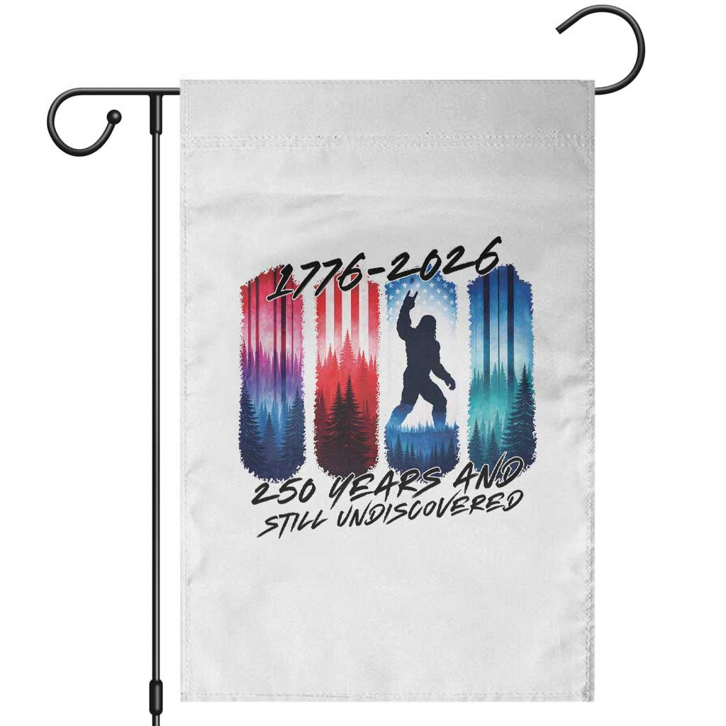 Funny Patriotic Bigfoot Garden Flag 250 Years And Still Undiscovered