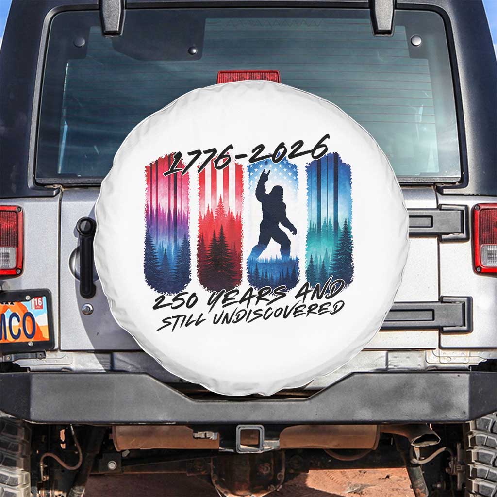 Funny Patriotic Bigfoot Spare Tire Cover 250 Years And Still Undiscovered