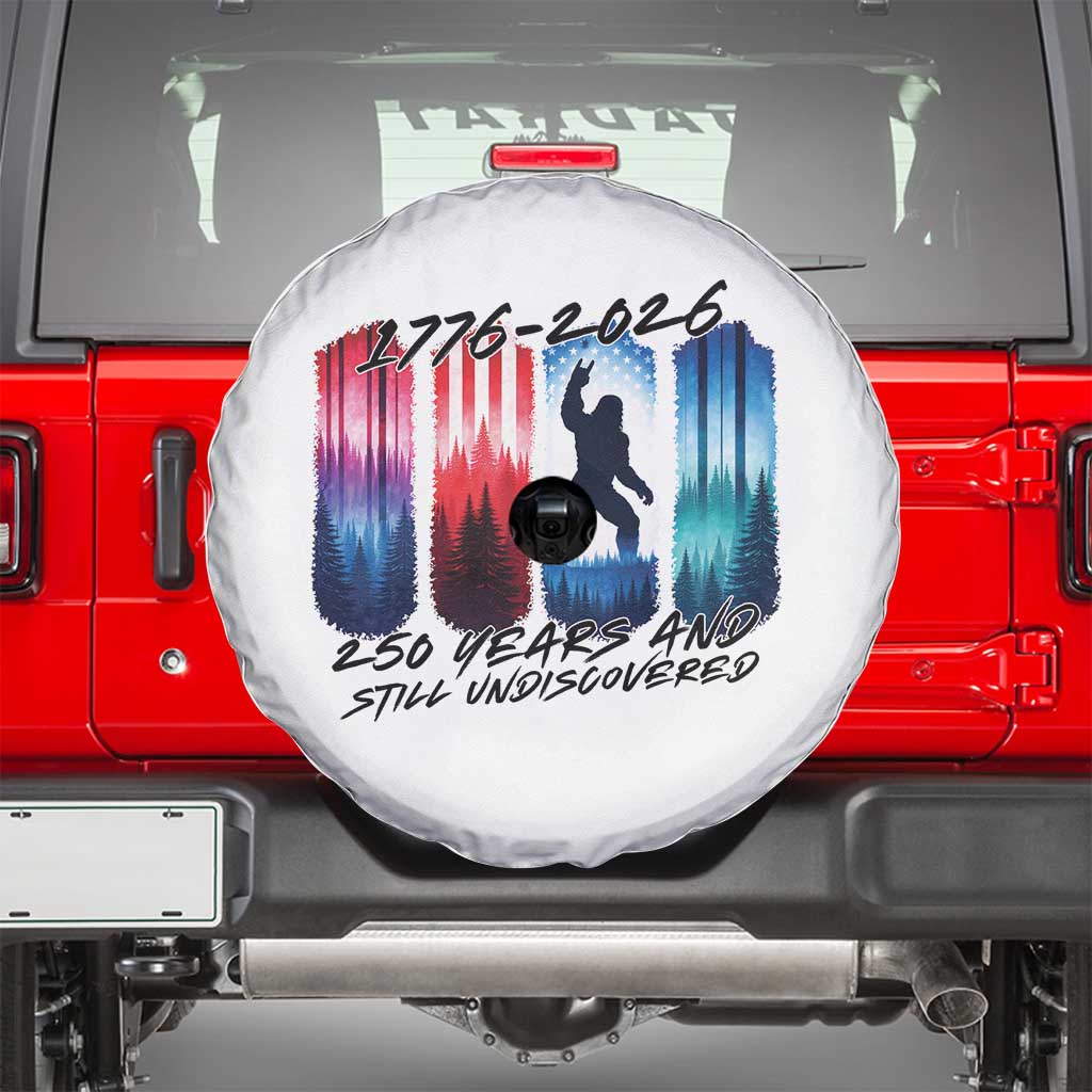 Funny Patriotic Bigfoot Spare Tire Cover 250 Years And Still Undiscovered