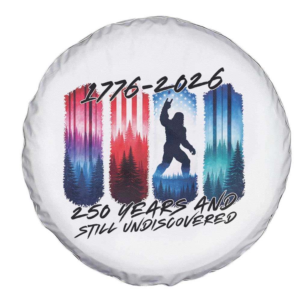 Funny Patriotic Bigfoot Spare Tire Cover 250 Years And Still Undiscovered