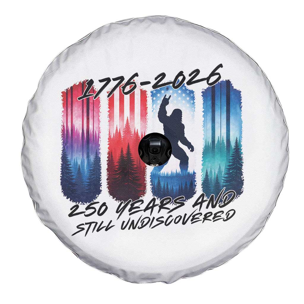 Funny Patriotic Bigfoot Spare Tire Cover 250 Years And Still Undiscovered