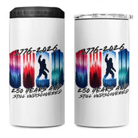 Funny Patriotic Bigfoot 4 in 1 Can Cooler Tumbler 250 Years And Still Undiscovered