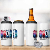 Funny Patriotic Bigfoot 4 in 1 Can Cooler Tumbler 250 Years And Still Undiscovered