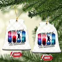 Funny Patriotic Bigfoot Ceramic Ornament 250 Years And Still Undiscovered
