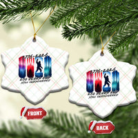 Funny Patriotic Bigfoot Ceramic Ornament 250 Years And Still Undiscovered