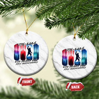 Funny Patriotic Bigfoot Ceramic Ornament 250 Years And Still Undiscovered