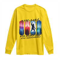 Funny Patriotic Bigfoot Long Sleeve Shirt 250 Years And Still Undiscovered