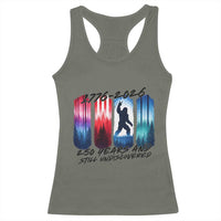 Funny Patriotic Bigfoot Racerback Tank Top 250 Years And Still Undiscovered
