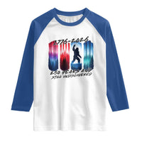 Funny Patriotic Bigfoot Raglan Shirt 250 Years And Still Undiscovered