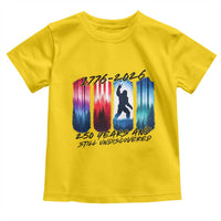 Funny Patriotic Bigfoot Toddler T Shirt 250 Years And Still Undiscovered