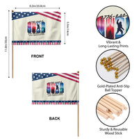 Funny Patriotic Bigfoot Patriotic Handheld Flag 250 Years And Still Undiscovered