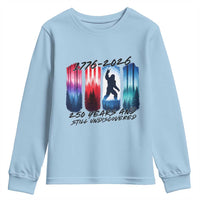 Funny Patriotic Bigfoot Youth Sweatshirt 250 Years And Still Undiscovered