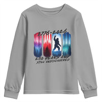 Funny Patriotic Bigfoot Youth Sweatshirt 250 Years And Still Undiscovered
