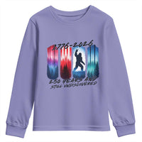 Funny Patriotic Bigfoot Youth Sweatshirt 250 Years And Still Undiscovered