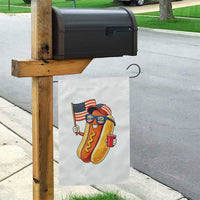 Funny Patriotic Hotdog Garden Flag USA 250th Anniversary
