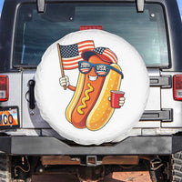 Funny Patriotic Hotdog Spare Tire Cover USA 250th Anniversary