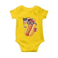 Funny Patriotic Hotdog Baby Onesie USA 250th Anniversary