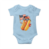 Funny Patriotic Hotdog Baby Onesie USA 250th Anniversary