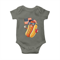 Funny Patriotic Hotdog Baby Onesie USA 250th Anniversary