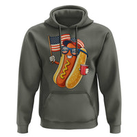 Funny Patriotic Hotdog Hoodie USA 250th Anniversary