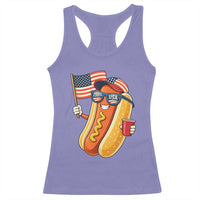 Funny Patriotic Hotdog Racerback Tank Top USA 250th Anniversary