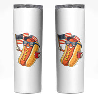 Funny Patriotic Hotdog Skinny Tumbler USA 250th Anniversary